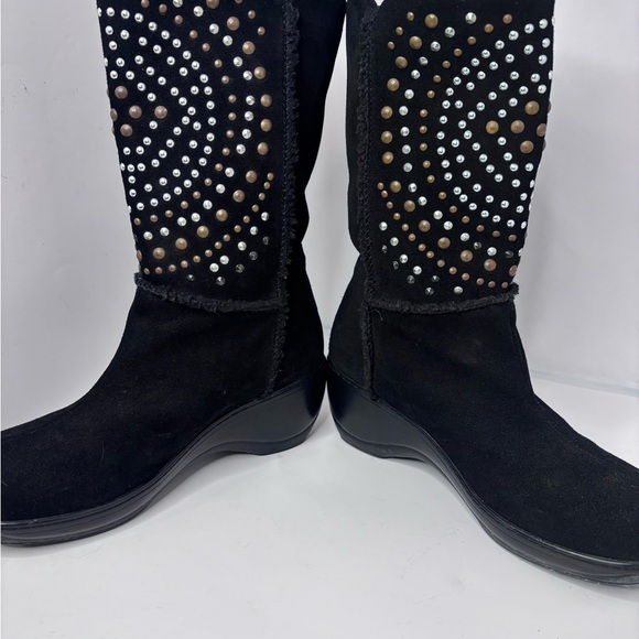 SoftWalk Black Boots with Silver and Bronze Studs size 11 - Picture 3 of 12